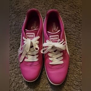 Puma G. Vilas Womens Pink Sneakers Shoes Athletic Eco OrthoLite Leather S 9 XP